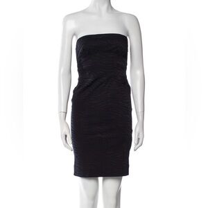 Diane Von Furstenberg Strapless Textured Sheath Dress
